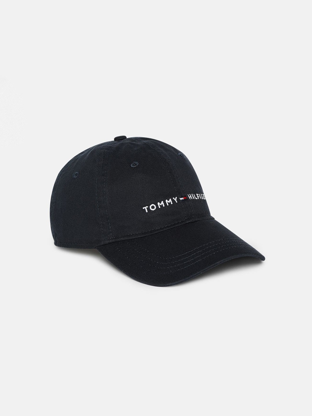 Tommy Hilfiger Men Embroidered Pure Cotton Baseball Cap, Blue