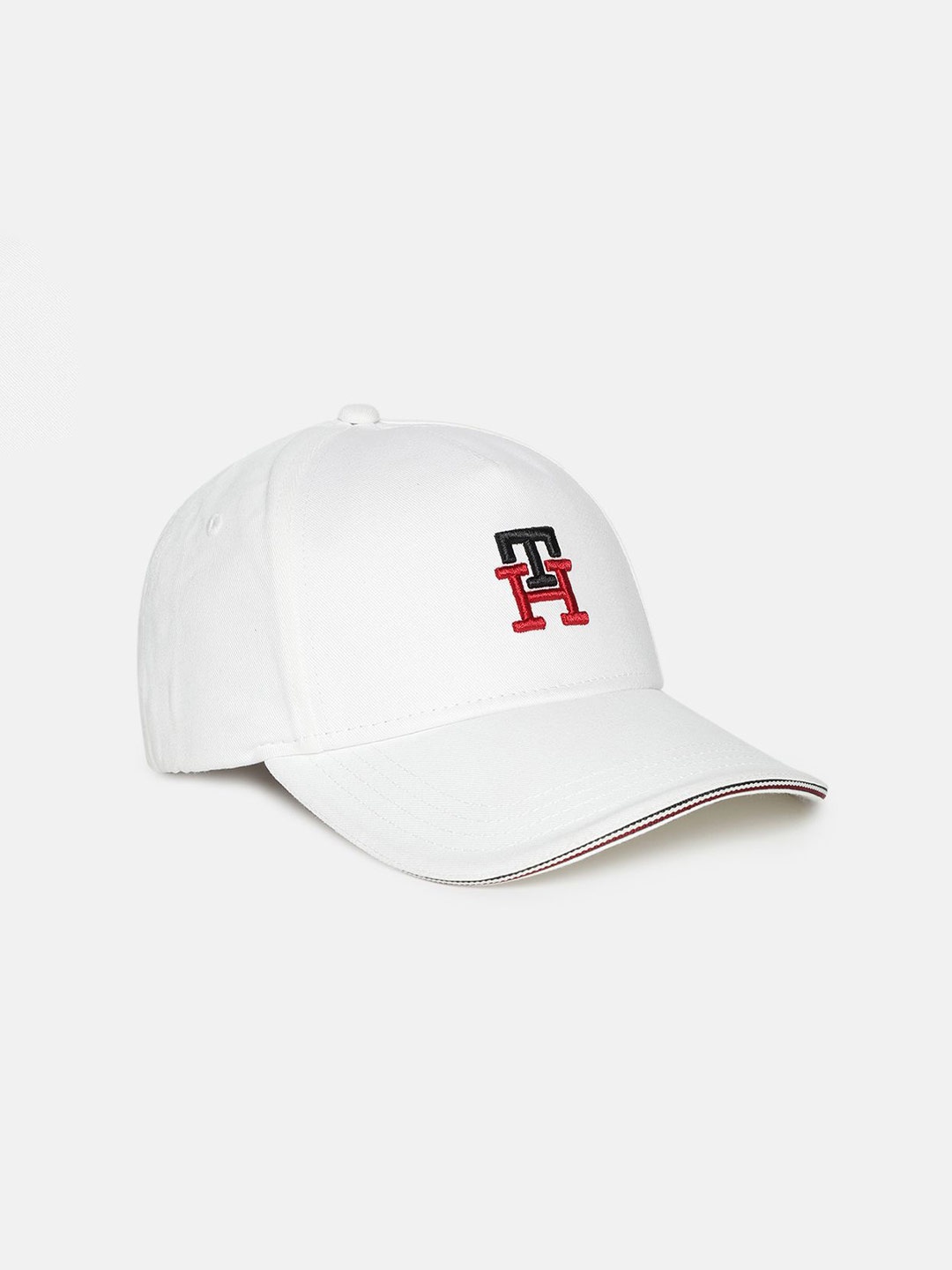 

Tommy Hilfiger Men Embroidered Pure Cotton Baseball Cap, White