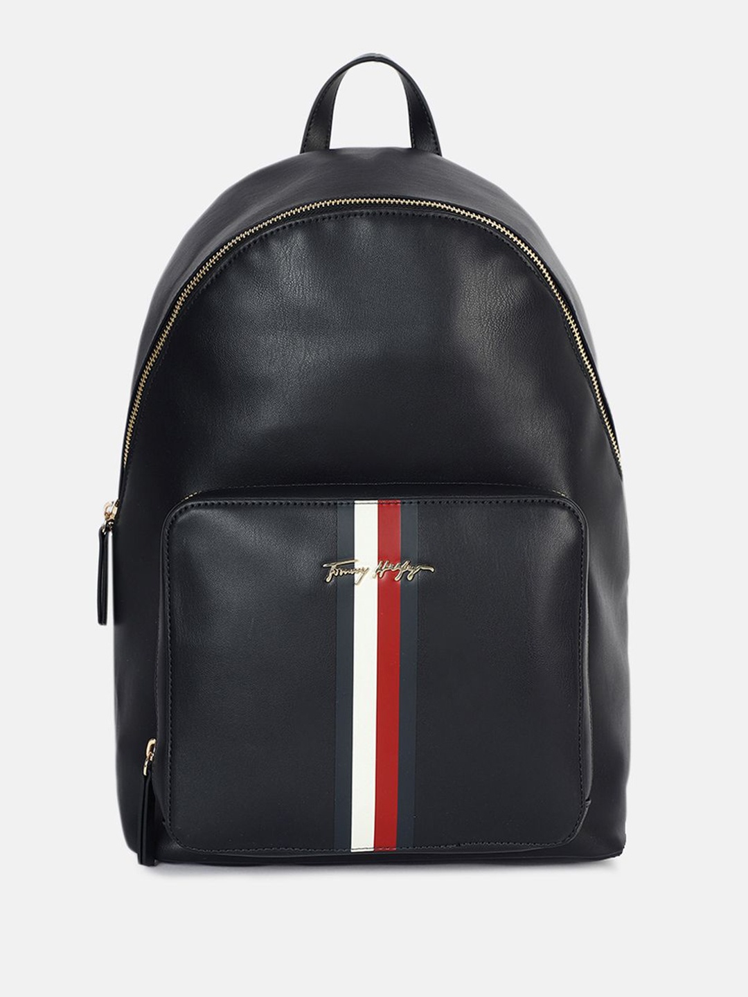 

Tommy Hilfiger Women Striped Ergonomic Backpack, Black