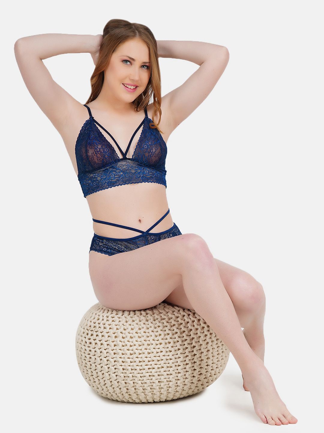 

Hill Islands Lace Lingerie Set Hill_Islands_PBKNBLU_BD_Lingerie_XS, Navy blue