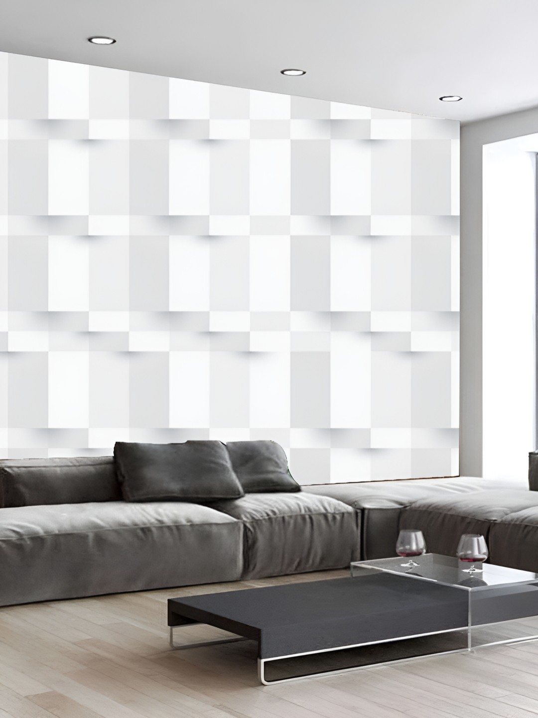 

Aura White 3D Printed Self Adhesive Wall Sticker