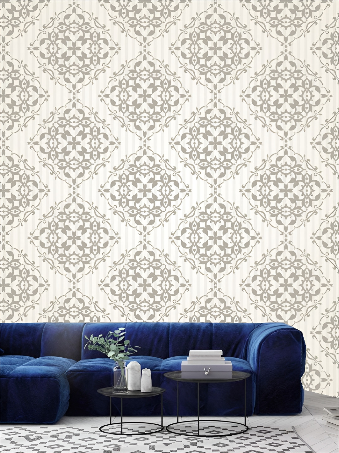 

Aura White & Beige Printed Self-Adhesive Wall Sticker