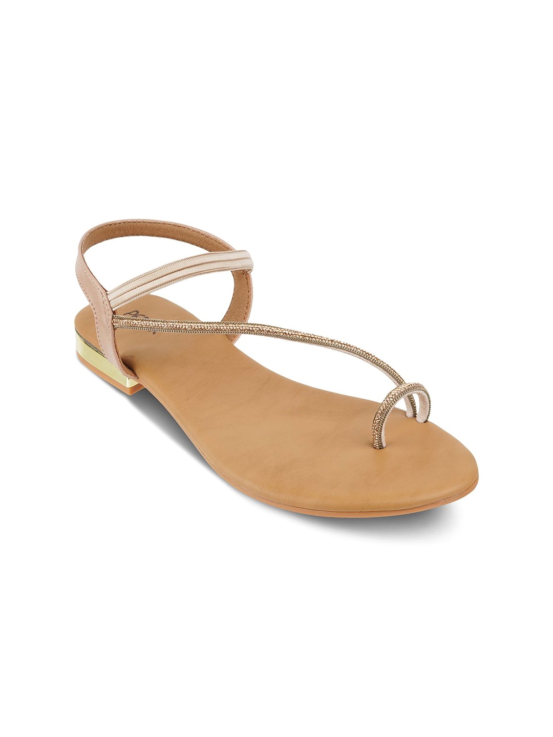 

PEPPER Women Embellished One Toe Flats, Rose gold
