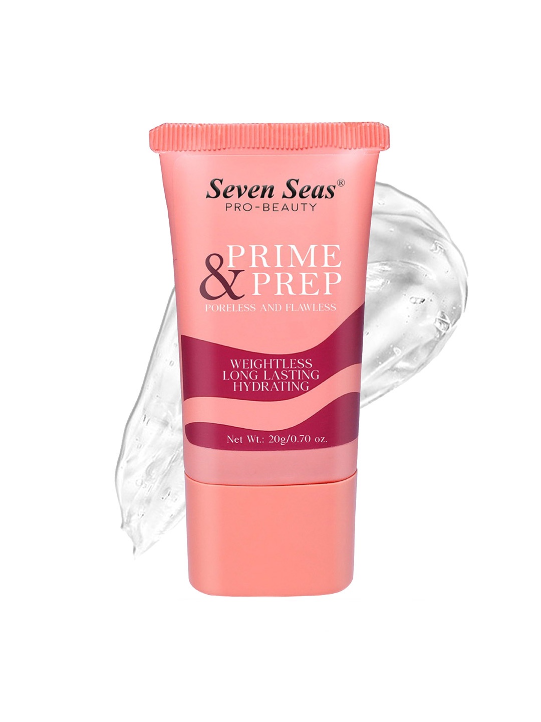 

Seven Seas Prime & Prep Poreless Flawless Weightless Hydration Face Primer - 20g, Peach