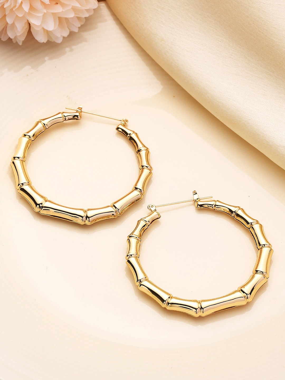 

PRITA Gold Plated Circular Hoop Earrings