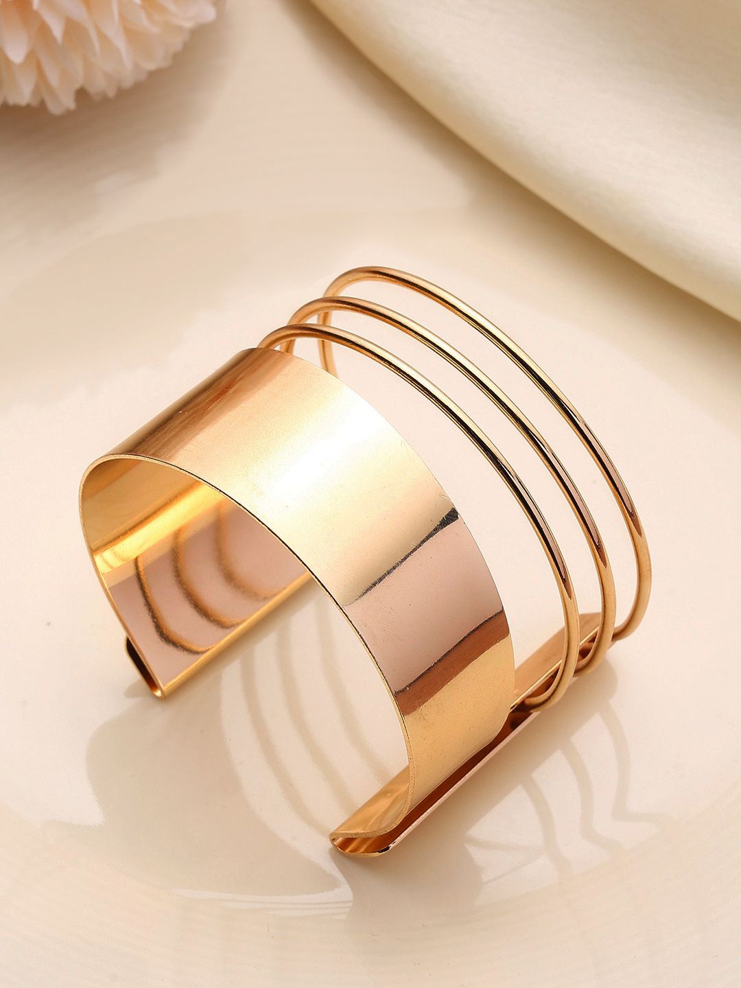 

PRITA Gold-Plated Brass Cuff Bracelet