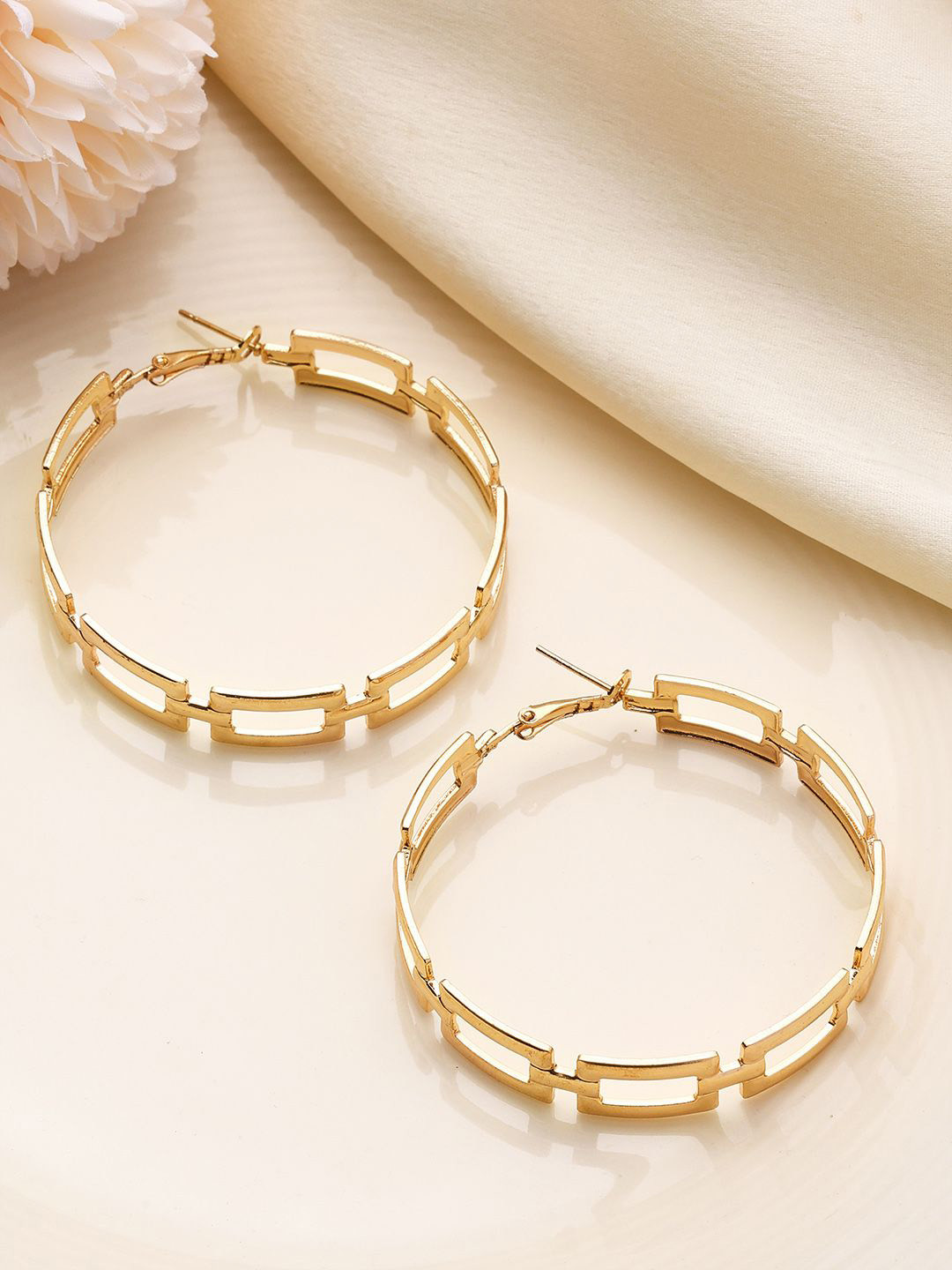 

PRITA Gold Plated Circular Hoop Earrings
