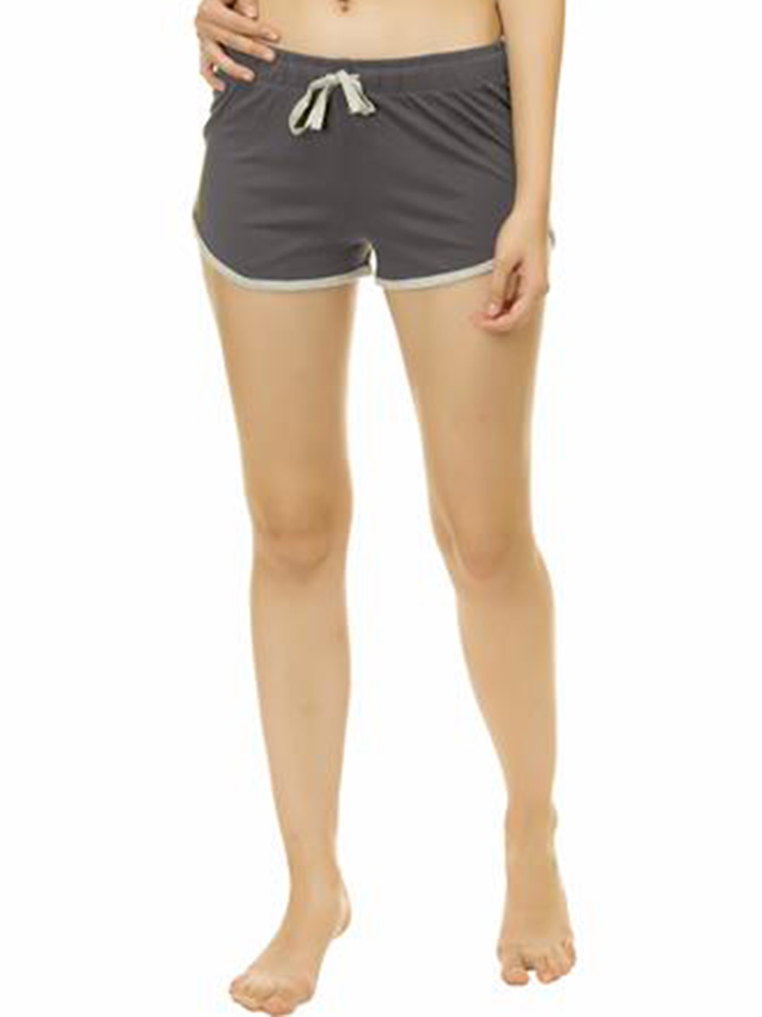 

Kotty Women Regular Fit Low-Rise Hot Pants Shorts, Grey