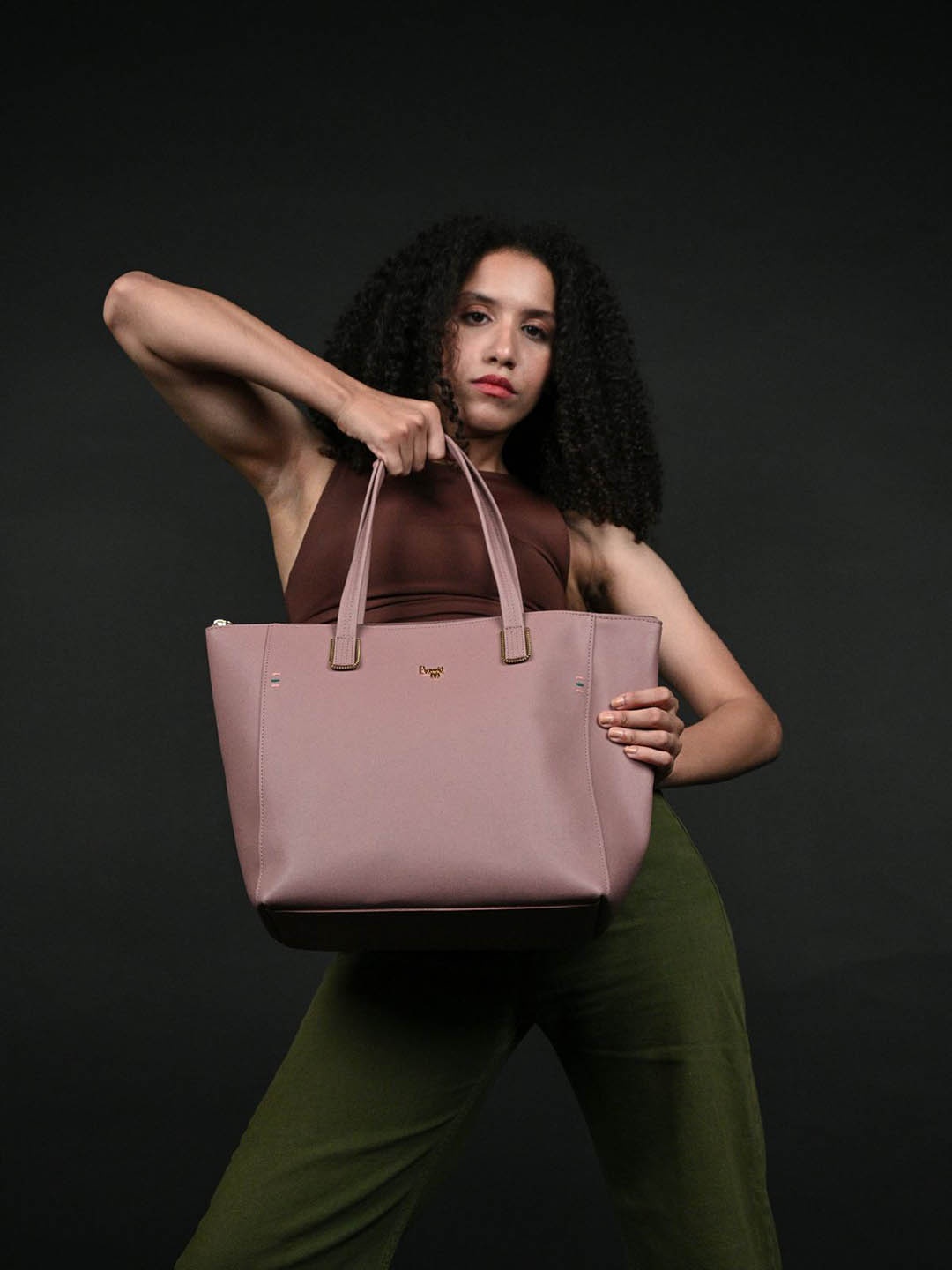 

Baggit Structured Shoulder Bag, Pink