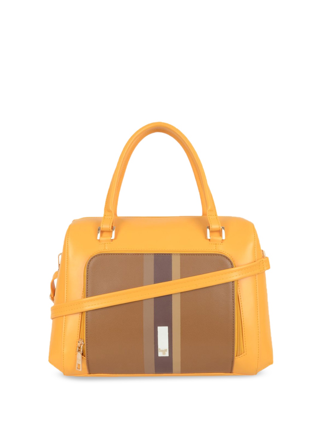 

Baggit Structured Handheld Bag, Yellow