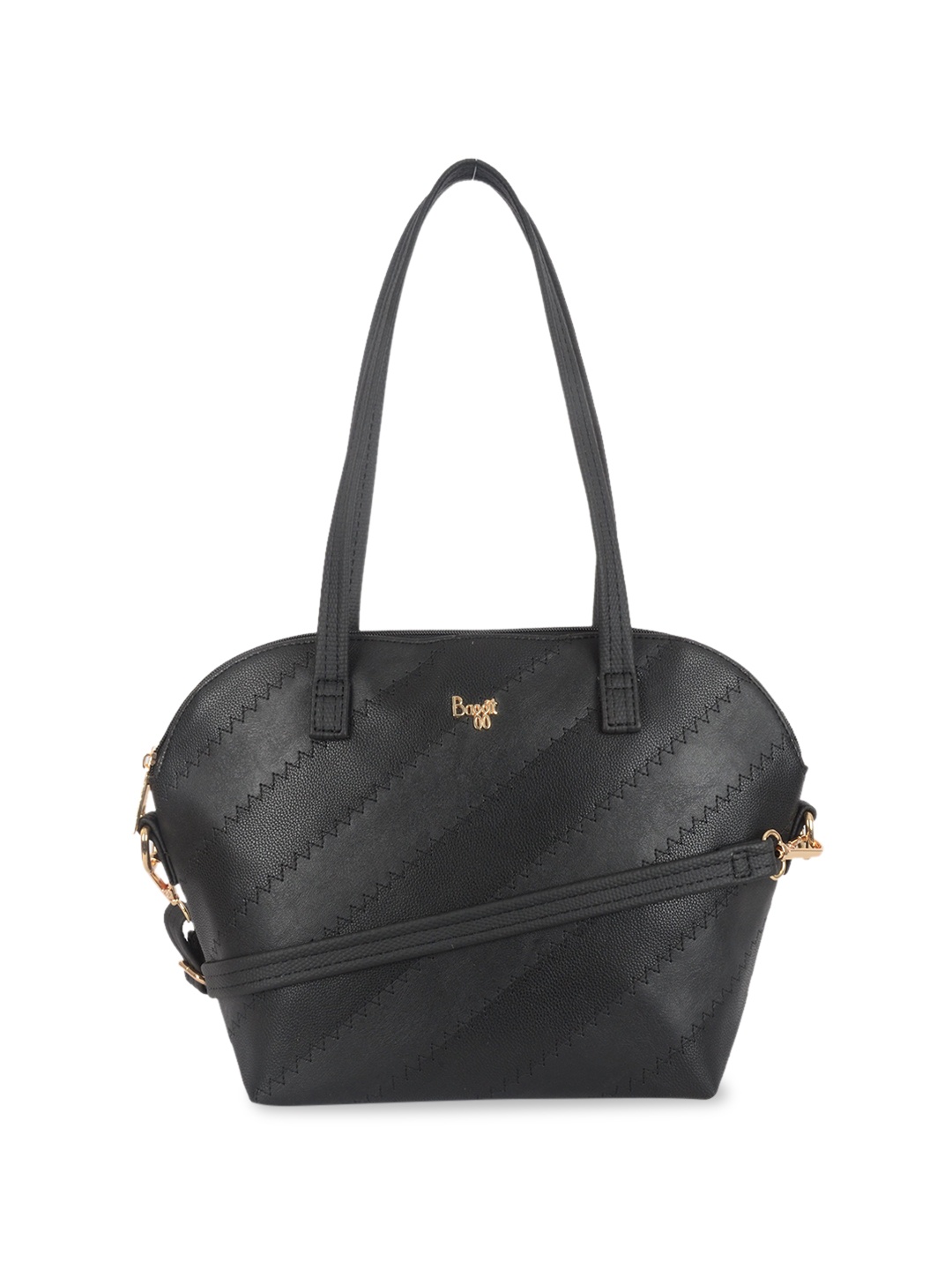 

Baggit L Rudiments Cnd E Floater Structured Shoulder Bag, Black