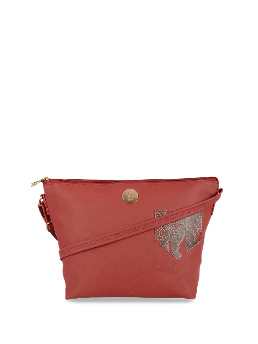 

Baggit Structured Sling Bag, Red