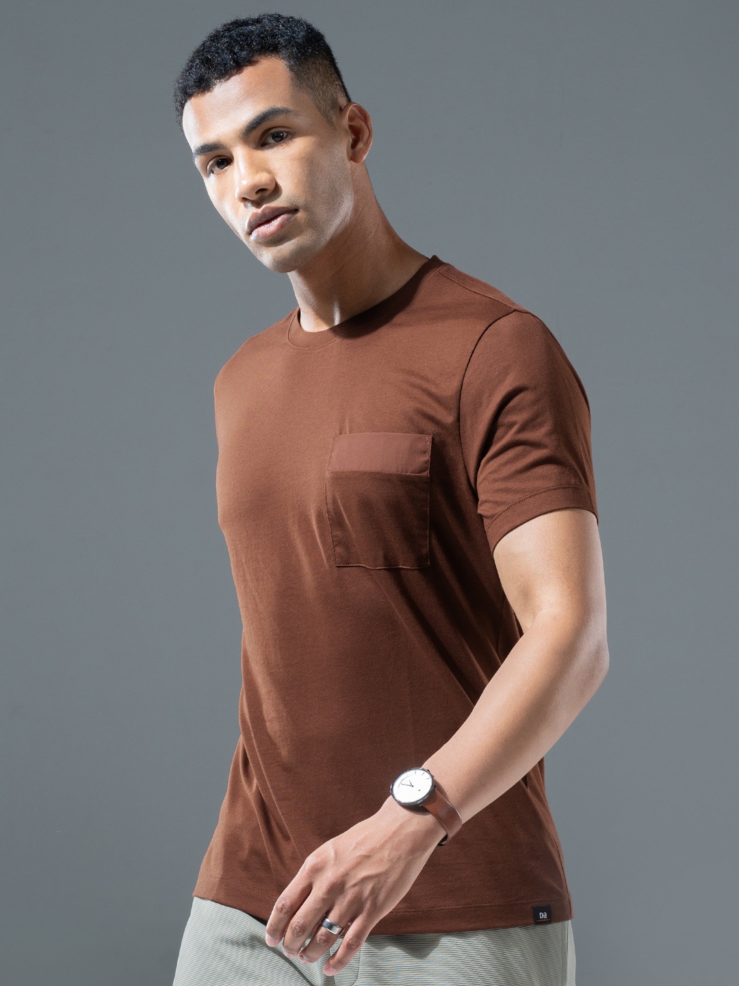 

DAMENSCH Breeze Elemental Pocket T-Shirt, Brown