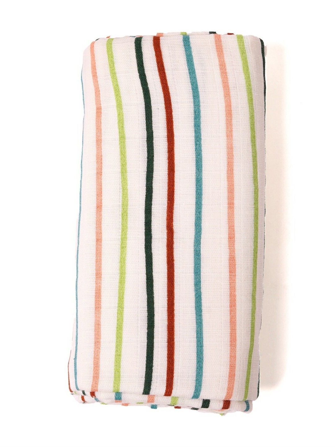 

TIDY SLEEP White & Blue Striped Mild Winter 210 GSM Cotton Single Bed Dohar