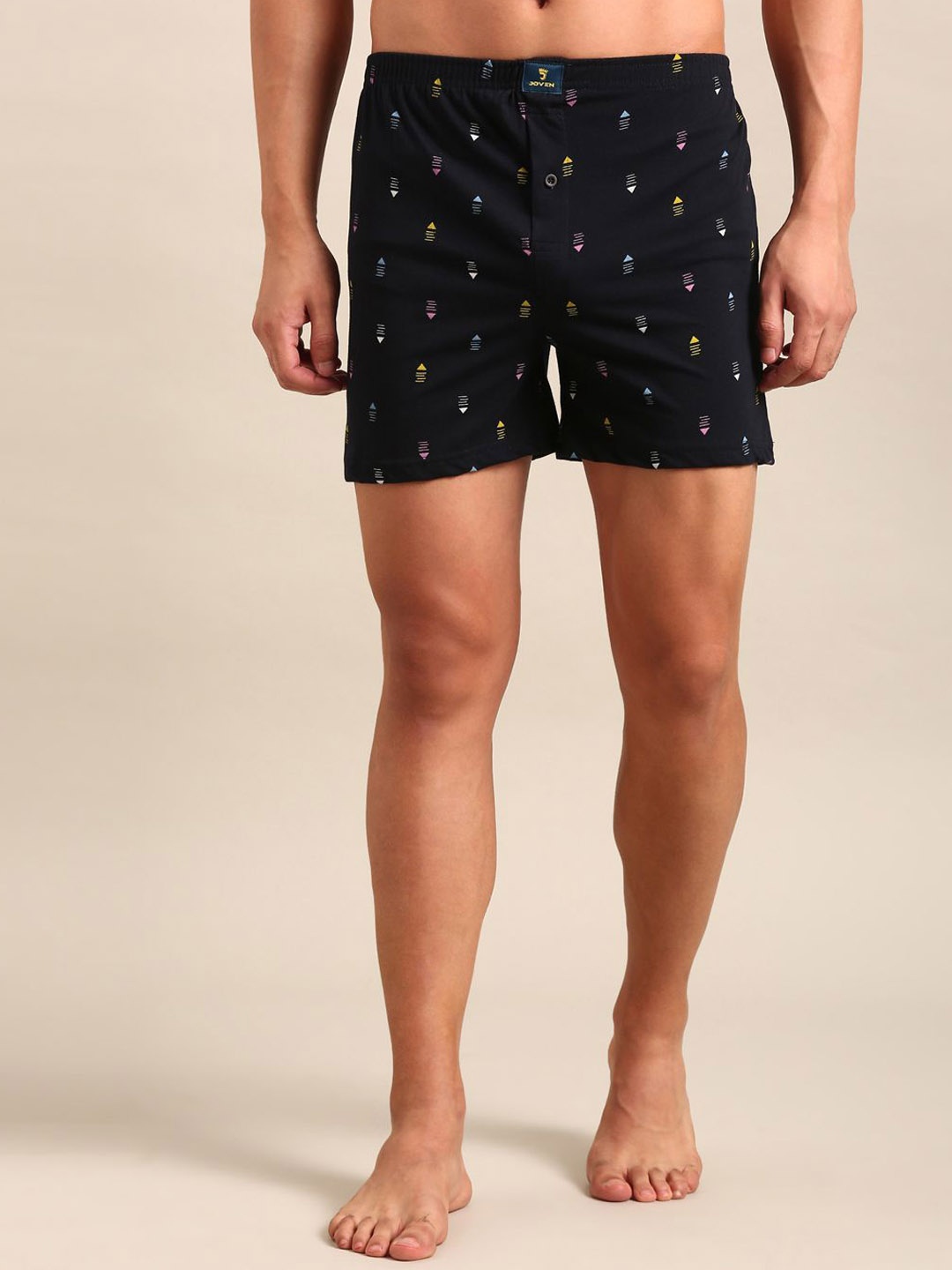 

Joven Printed Pure Cotton Boxers JB1K-03, Navy blue