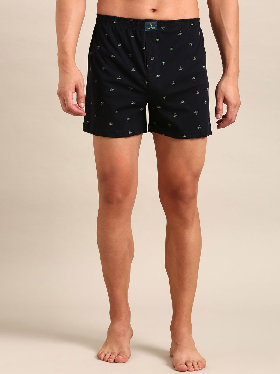 

Joven Printed Pure Cotton Boxers JB1K-05, Navy blue