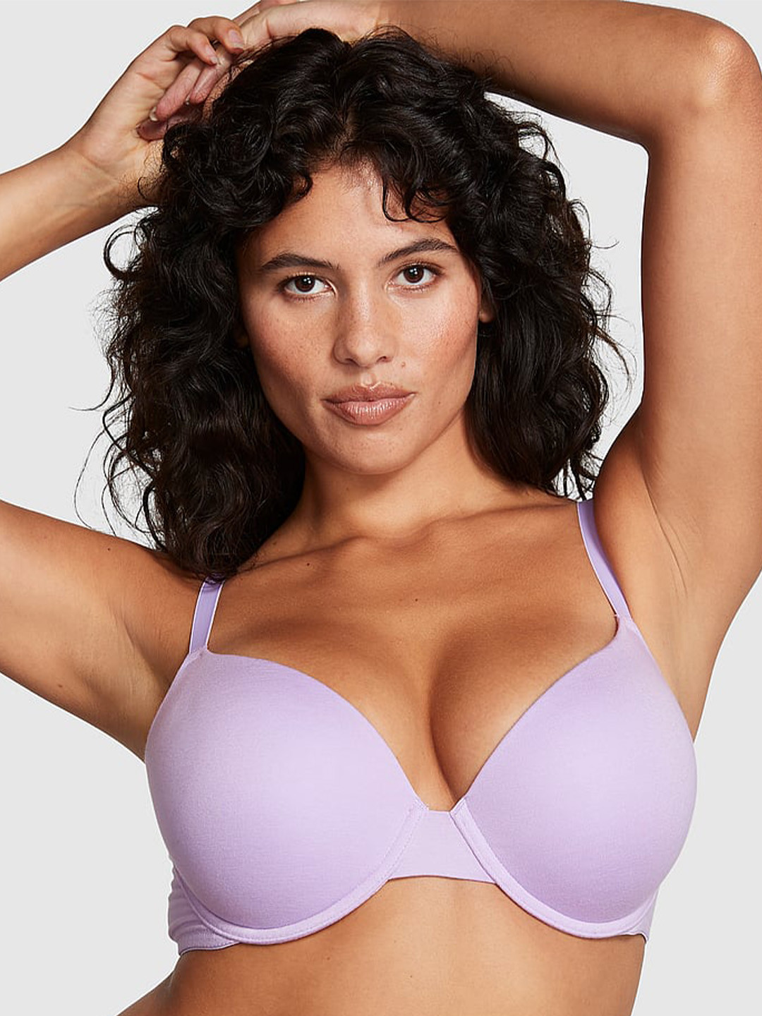 

Victoria's Secret Bra Half Coverage Underwired Heavily Padded, Purple