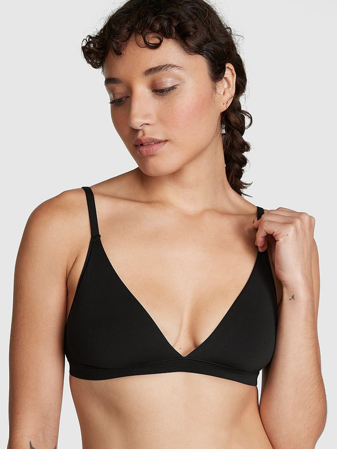 

Victoria's Secret Bralette Bra Medium Coverage, Black