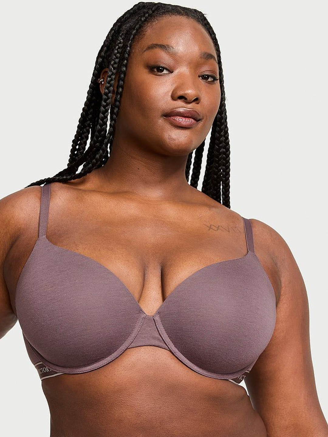 

Victoria's Secret The T-shirt Plus Size Lightly Lined Demi Bra With All Day Comfort, Purple