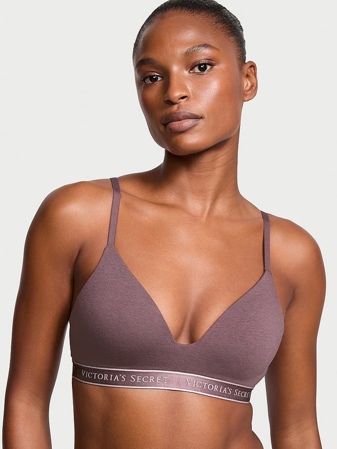 

Victoria's Secret Typography Bra Half Coverage, Purple