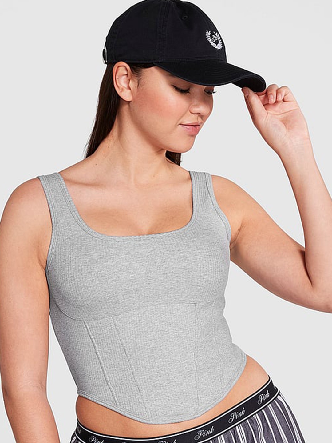 

Victoria's Secret Corset Top, Grey