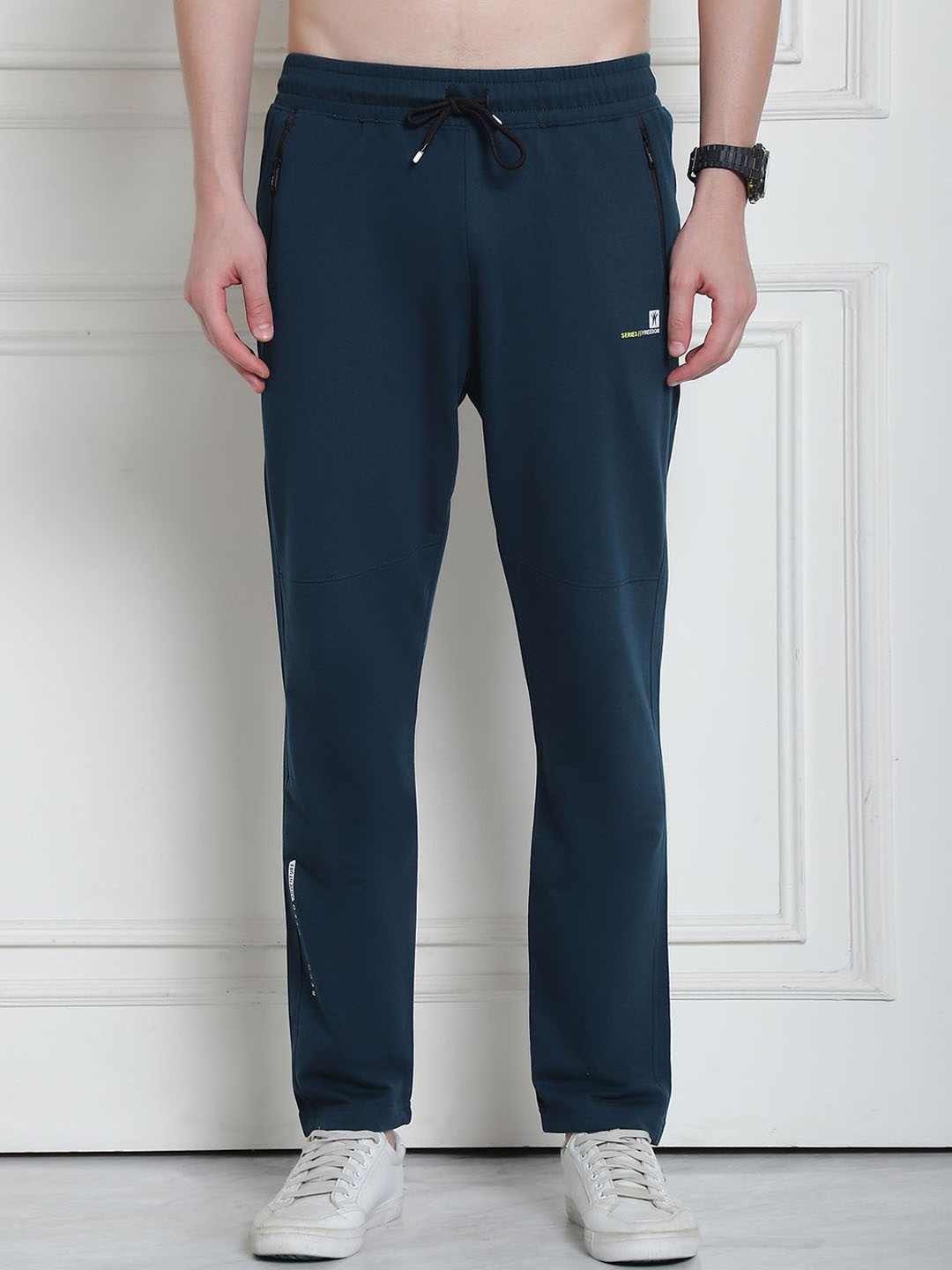 

VENITIAN Men Slim Fit Track Pants, Teal
