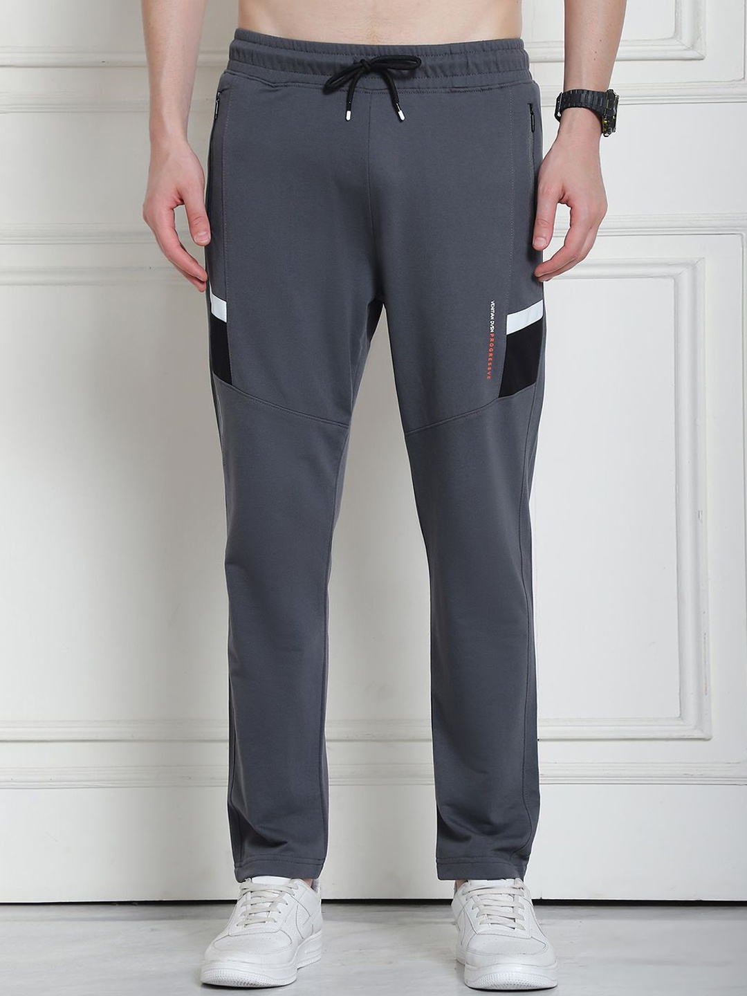 

VENITIAN Men Slim Fit Track Pants, Grey