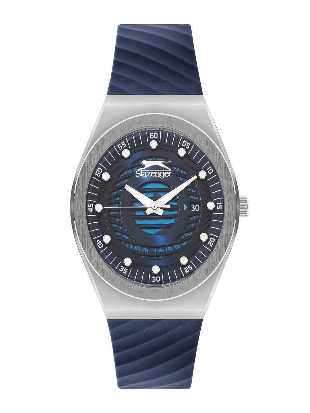 

Slazenger Men Regular Strap Style Reset Time Analogue Watch SL092221103, Blue