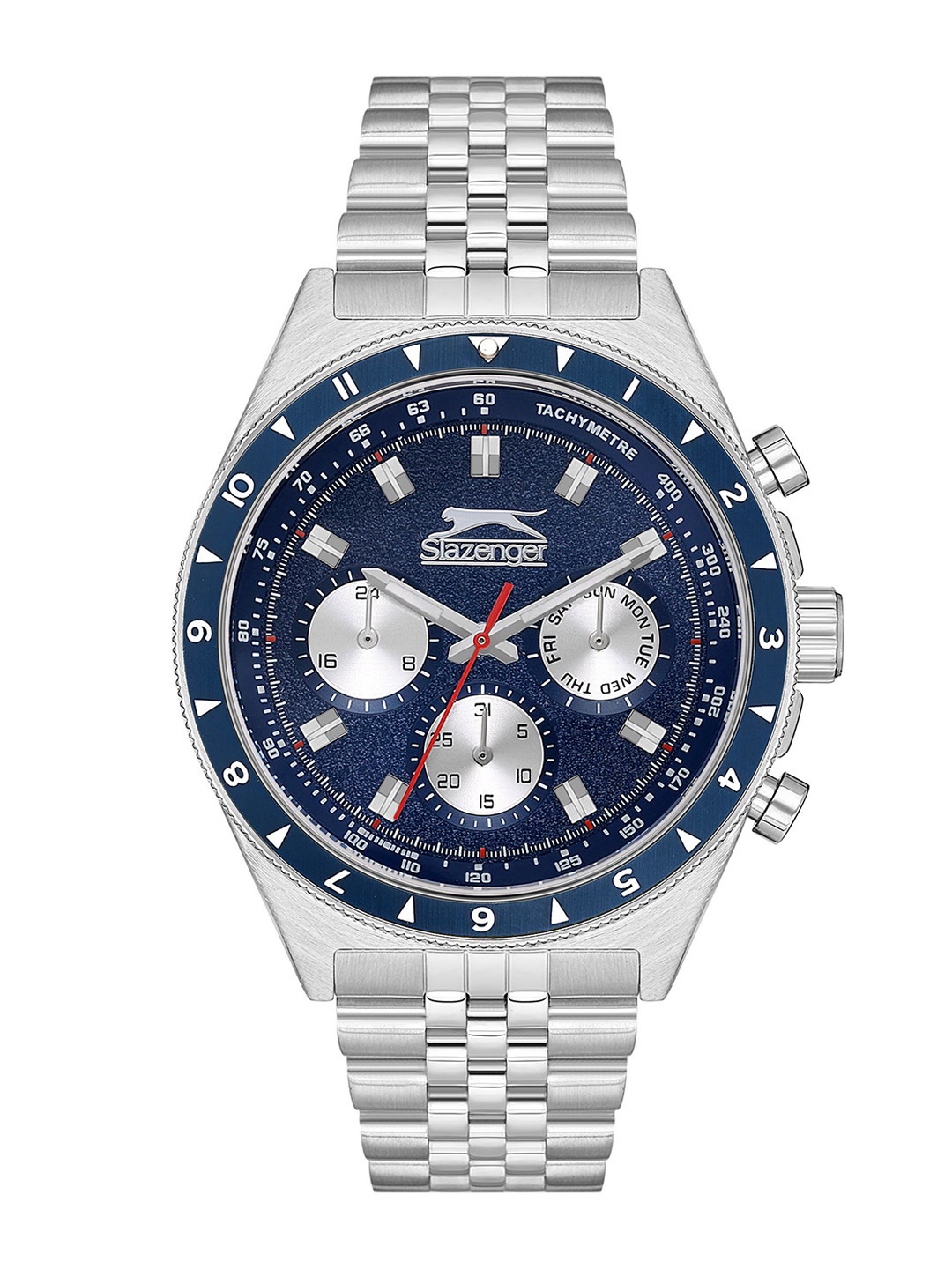 

Slazenger Men Multi Function Analogue Watch SL092248202, Silver