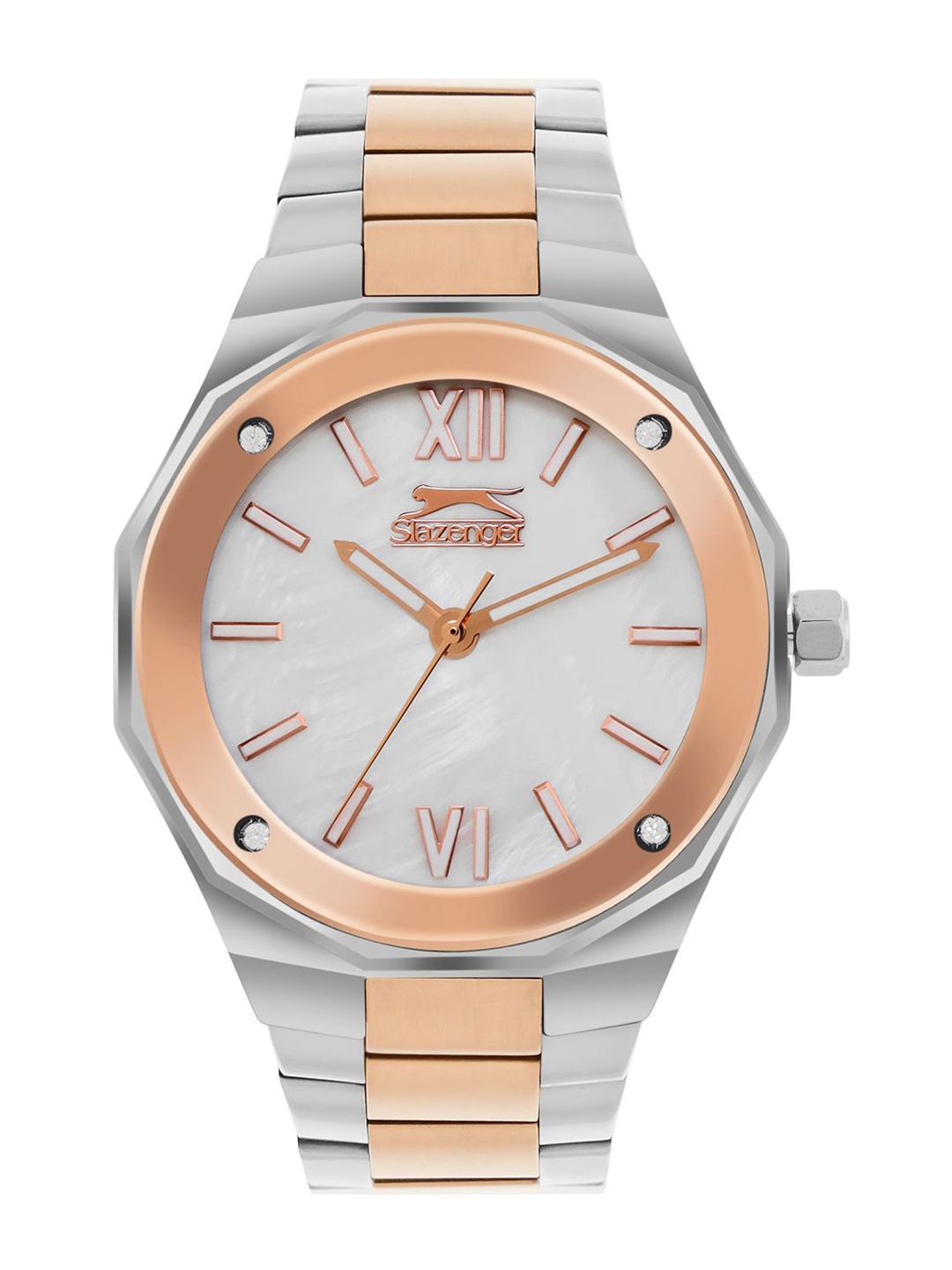 

Slazenger Women Stainless Steel Bracelet Style Straps Analogue Watch SL092225304, Silver