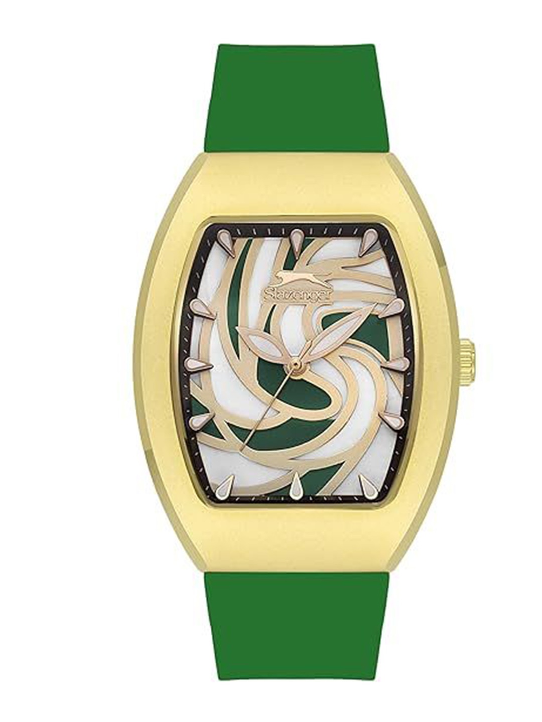 

Slazenger Women Printed Dial Reset Time Analogue Watch SL092226302, Green