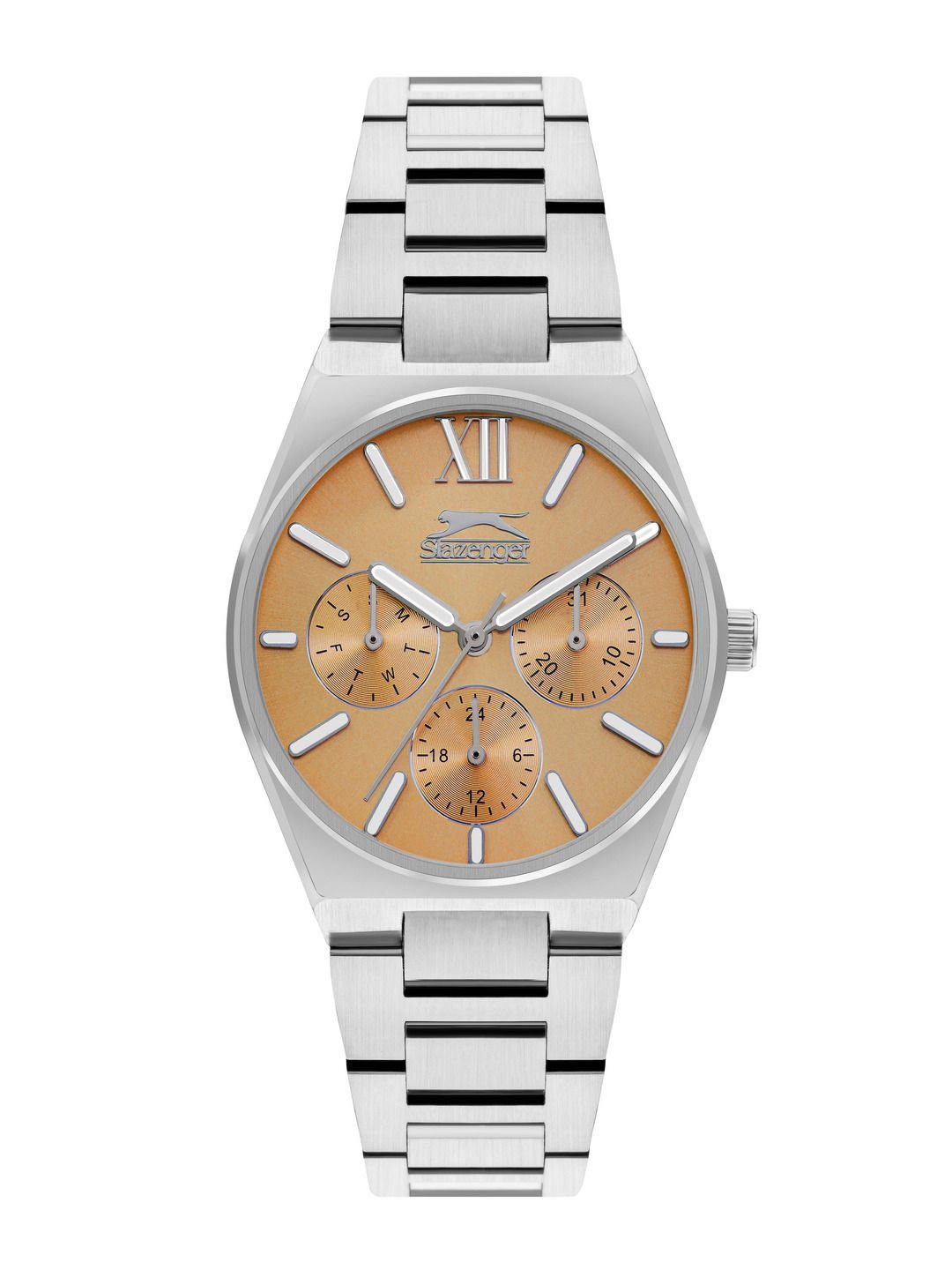 

Slazenger Women Bracelet Style Strap Multi Function Analogue Watch SL092243407, Orange