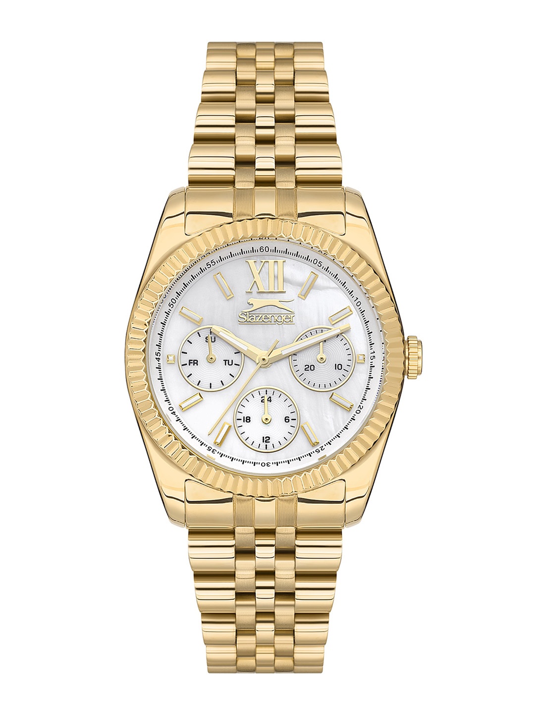 

Slazenger Women Bracelet Style Strap Multi Function Analogue Watch SL091947402, White