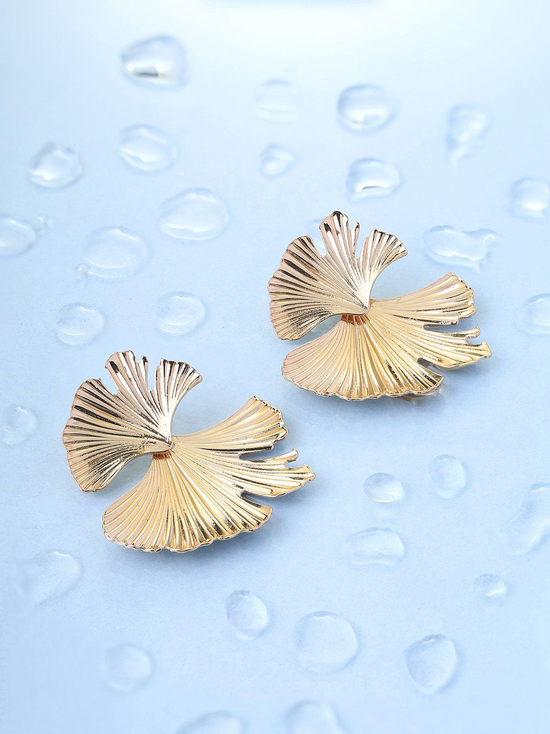 

Priyaasi Gold-Plated Floral Fashiony Stud Earrings
