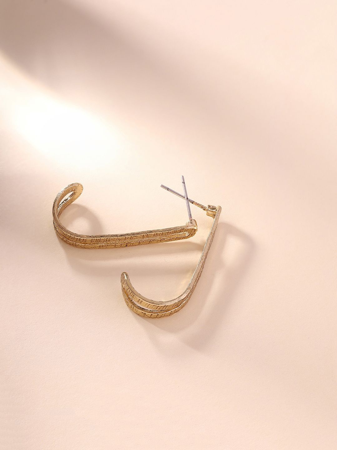 

Priyaasi Gold Plated Half Hoop Earrings