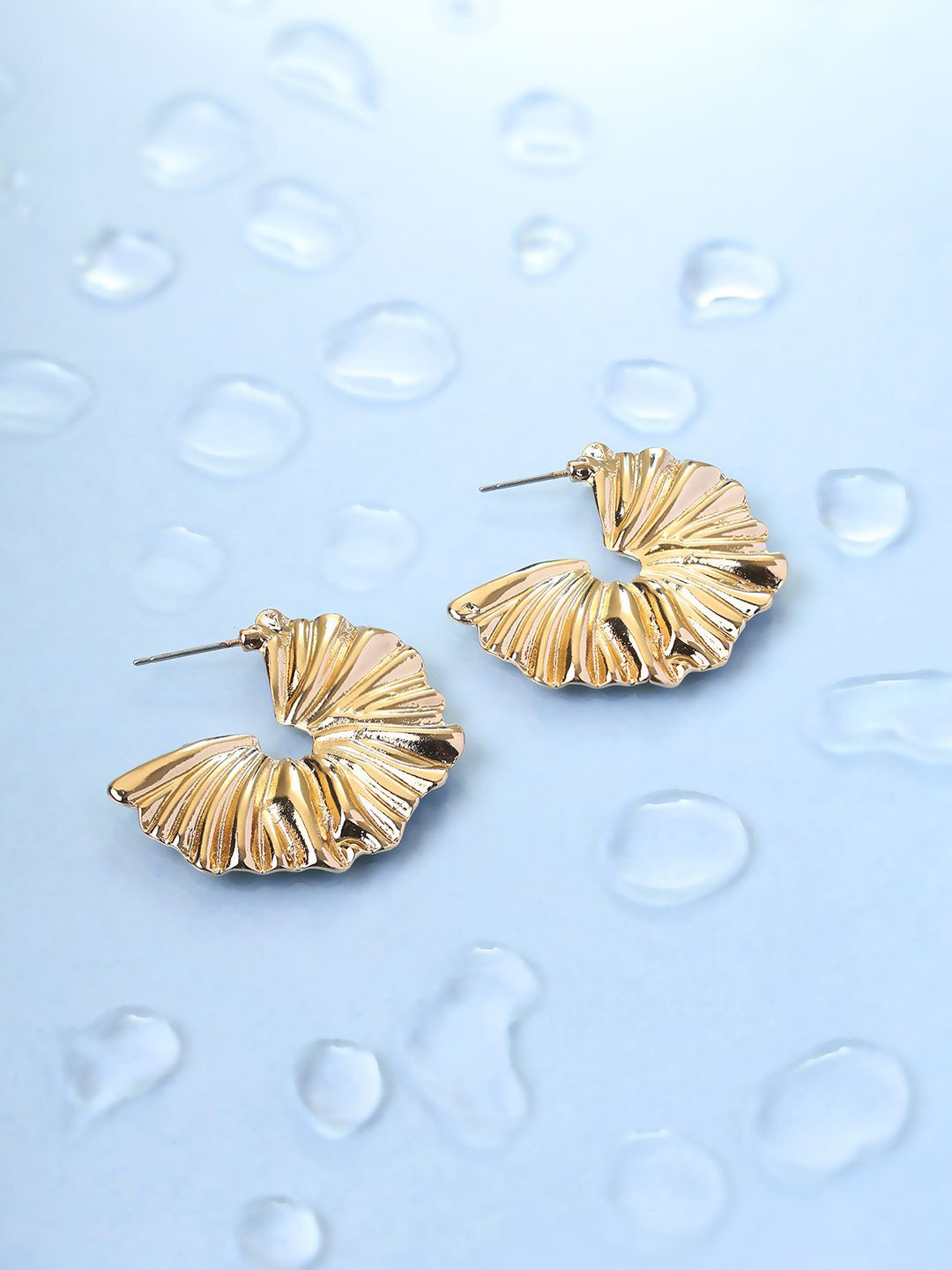

Priyaasi Gold Plated Half Hoop Earrings
