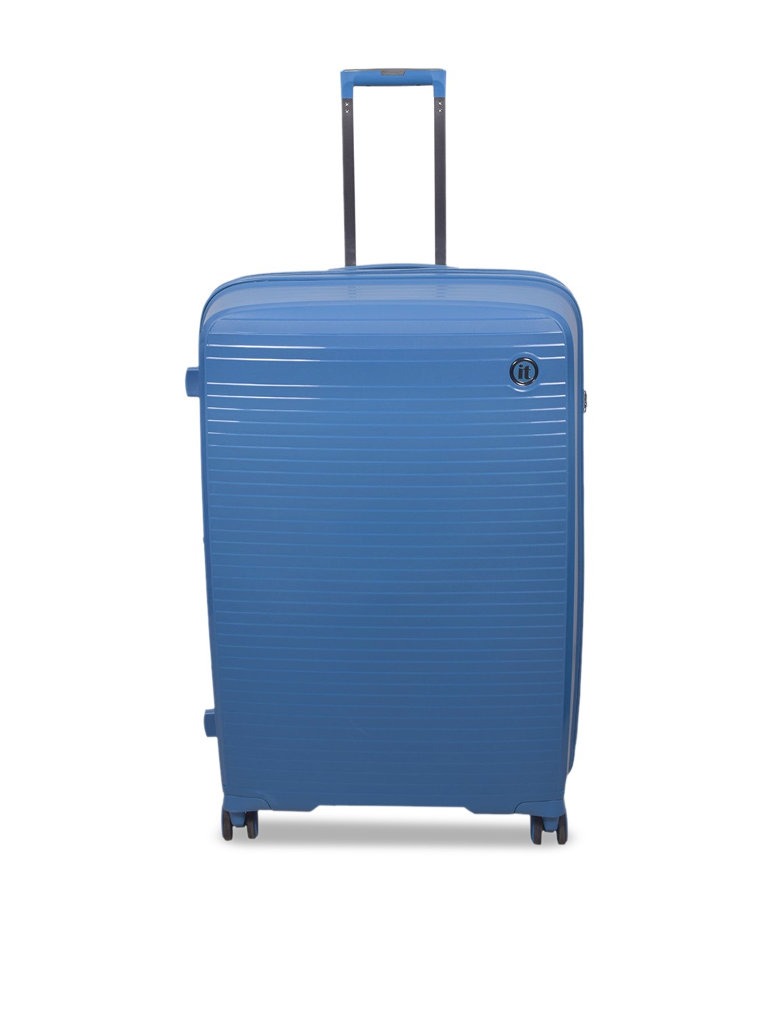 

IT luggage Spontaneous Textured Hard-Sided Large Trolley Suitcase, Blue