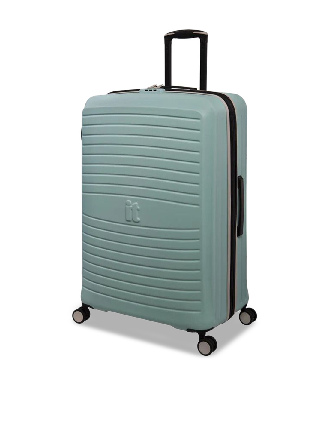 

IT luggage Eco Protect Textured Hard-Sided Large Trolley Suitcase, Green