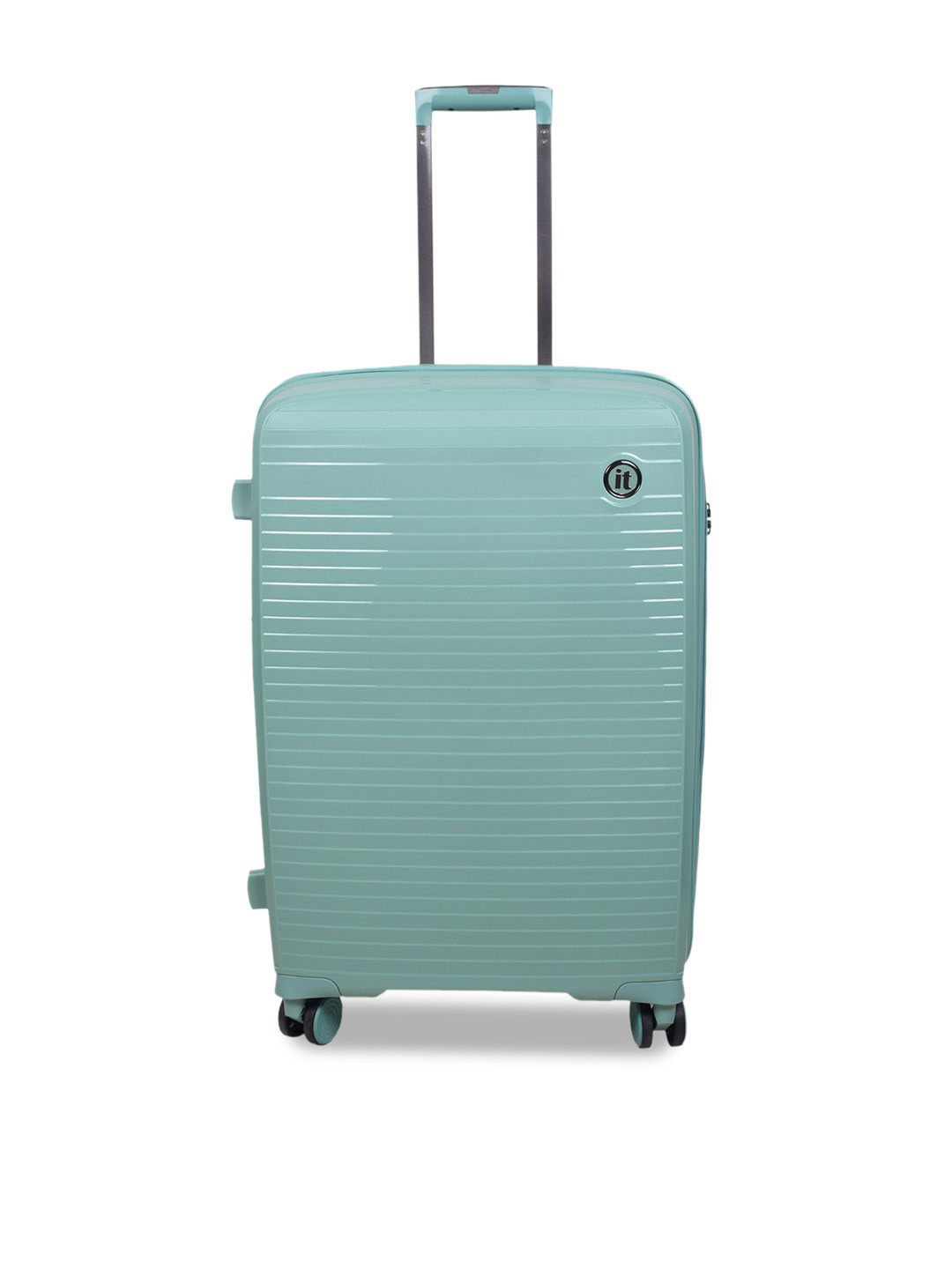 

IT luggage Spontaneous Textured Hard-Sided Medium Trolley Suitcase, Green