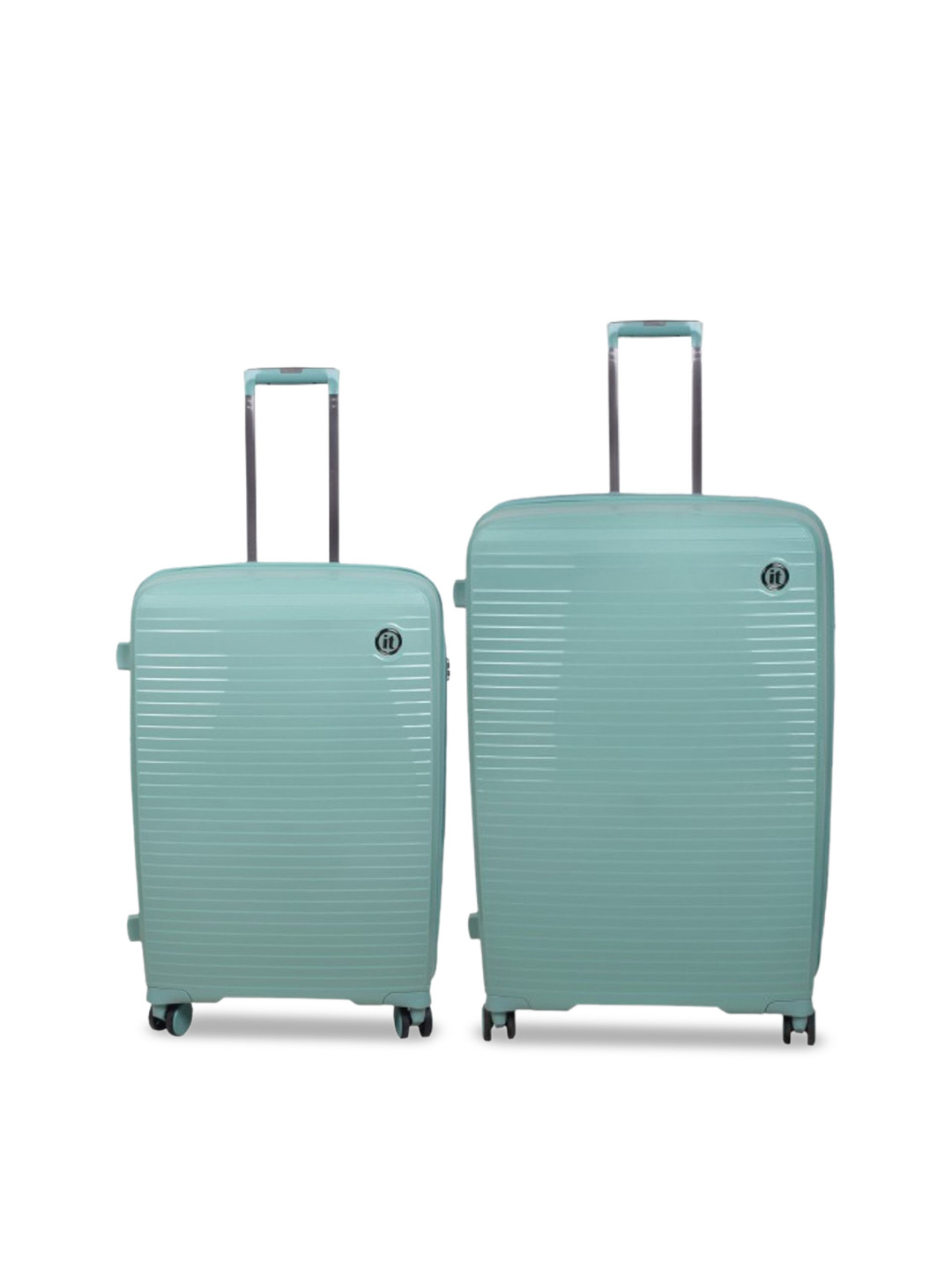 

IT luggage Spontaneous Set Of 2 Hard-Sided Medium & Large Trolley Suitcase, Green
