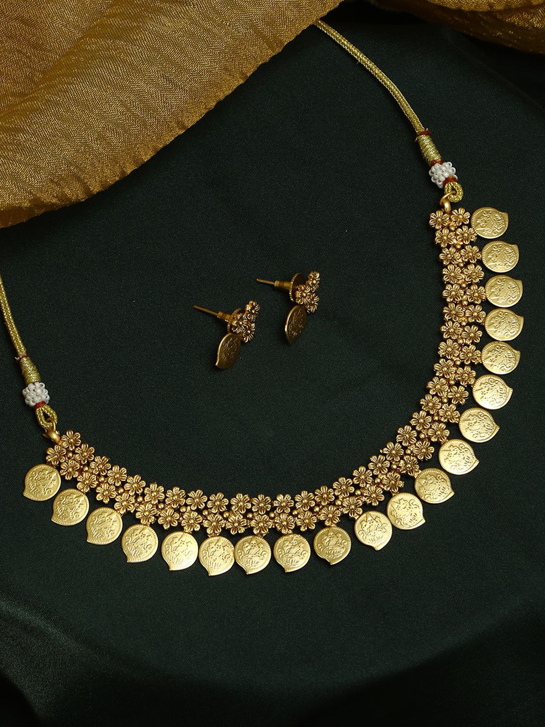 

Adwitiya Collection Gold Plated Jewellery Set