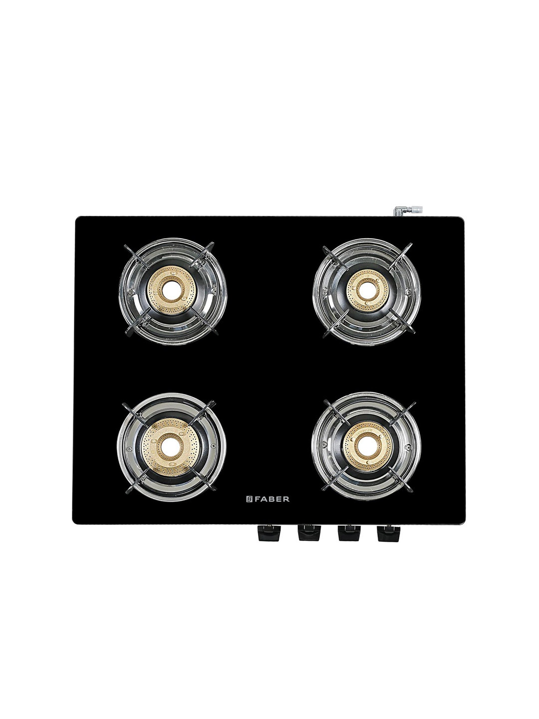

FABER 4 Burner Manual Gas Stove, Black