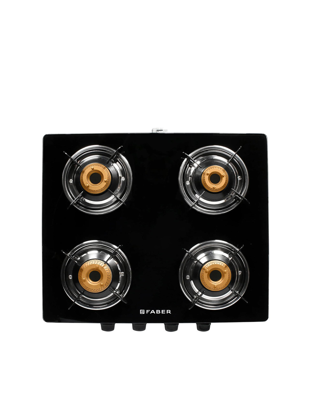 

FABER Black Glass Top 4 Burner Gas Stove