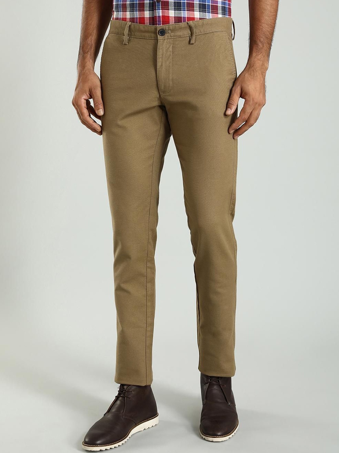 

Indian Terrain Men Brooklyn Slim Fit Chinos, Brown