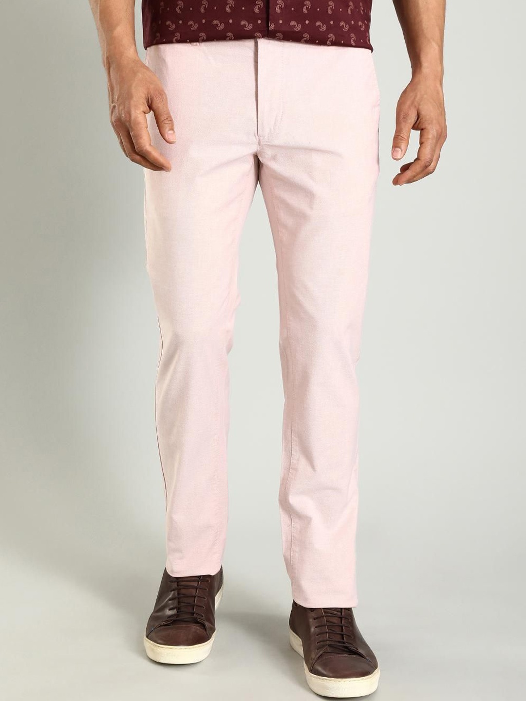 

Indian Terrain Men Brooklyn Slim Fit Trouser, Orange