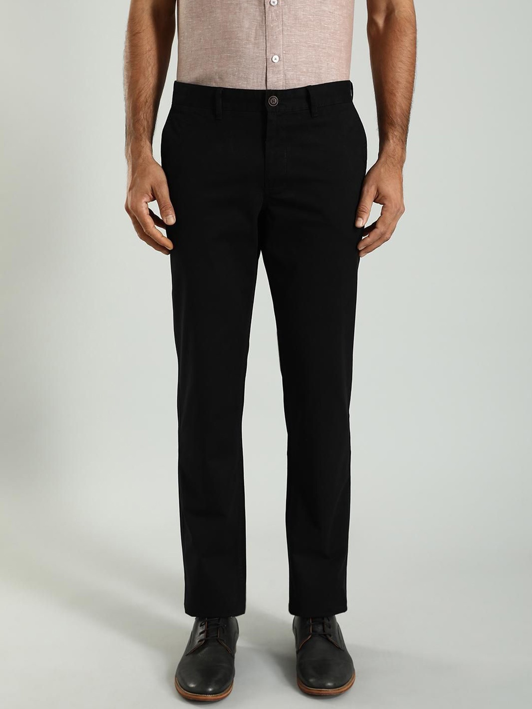 

Indian Terrain Men Kansas Chinos Trouser, Black