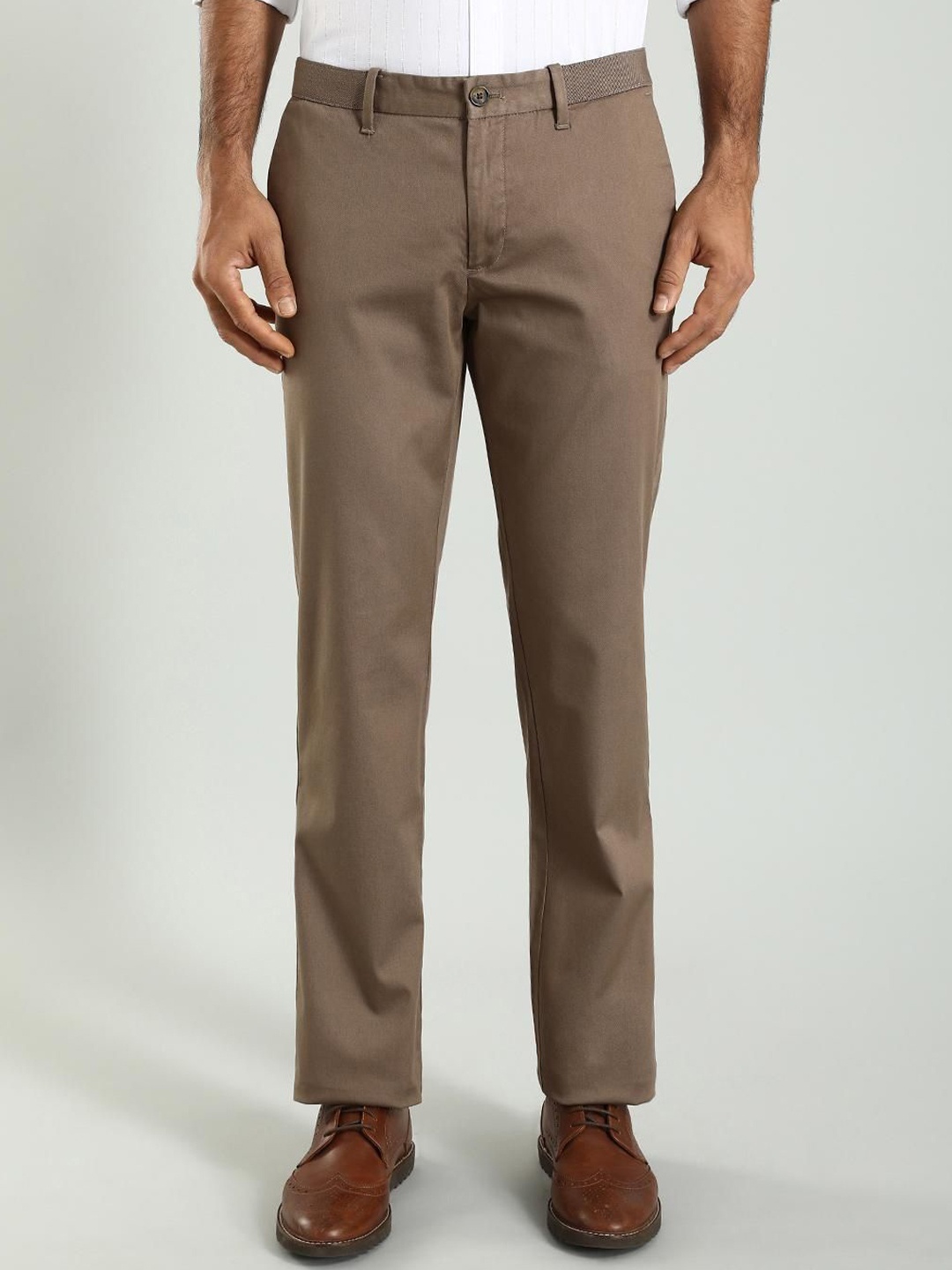 

Indian Terrain Men Kansas Formal Trouser, Brown