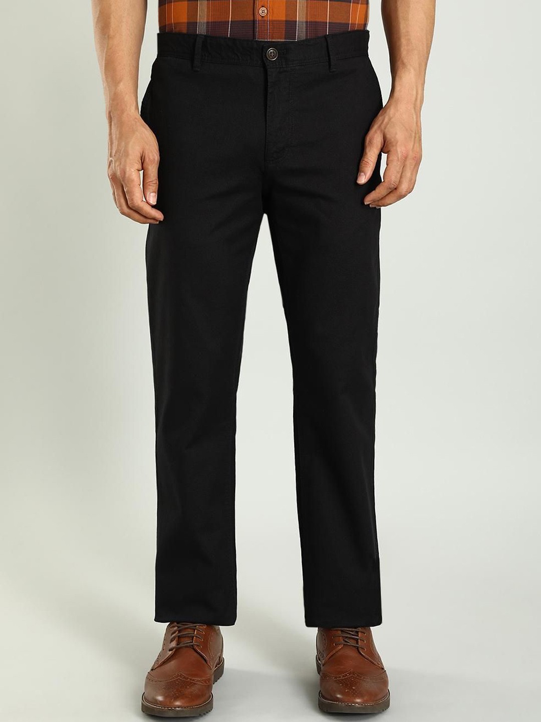 

Indian Terrain Men Kansas Chinos Trouser, Black