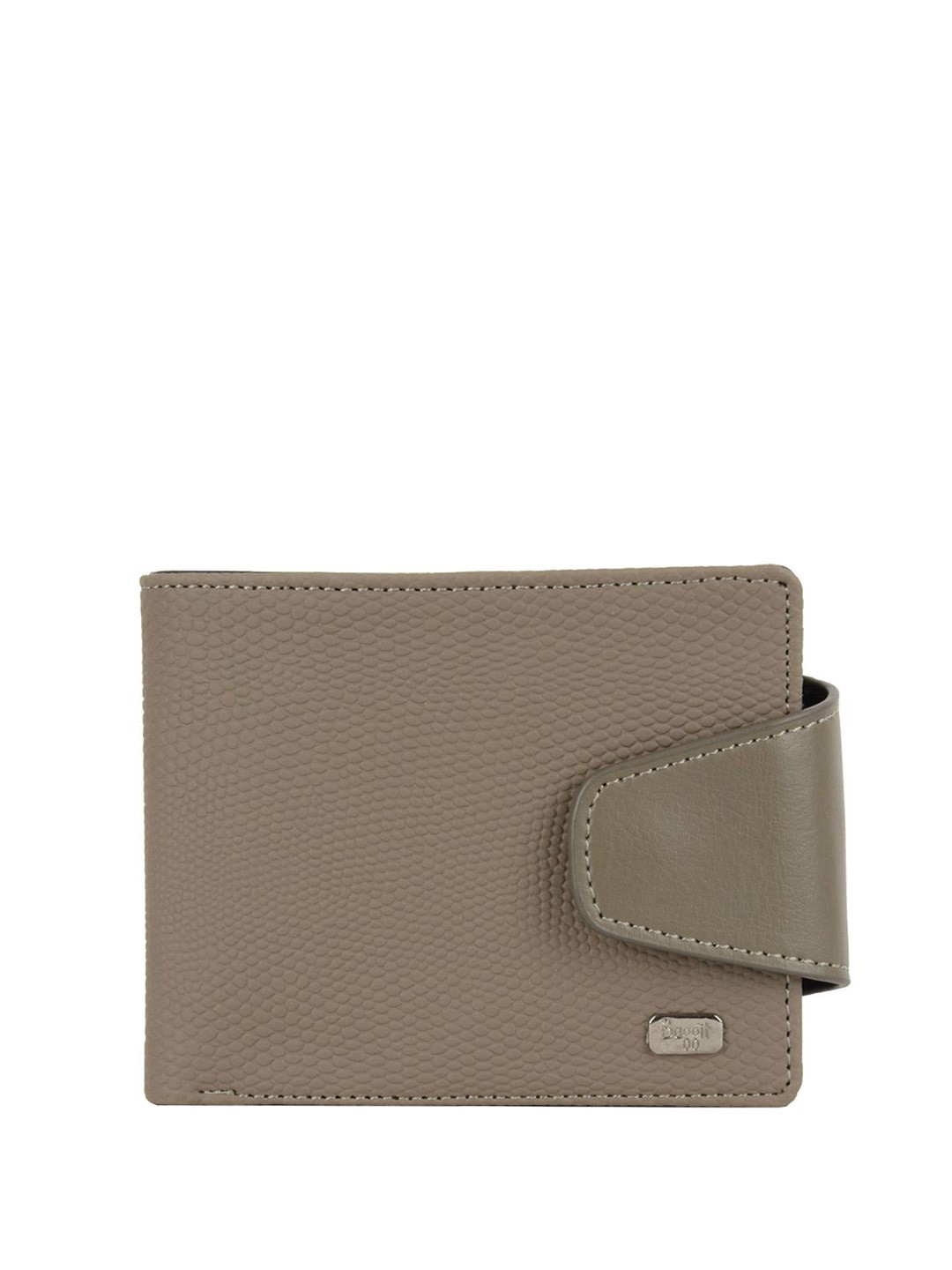 

Baggit Gw Adan Poul Men Textured Two Fold Wallet, Beige