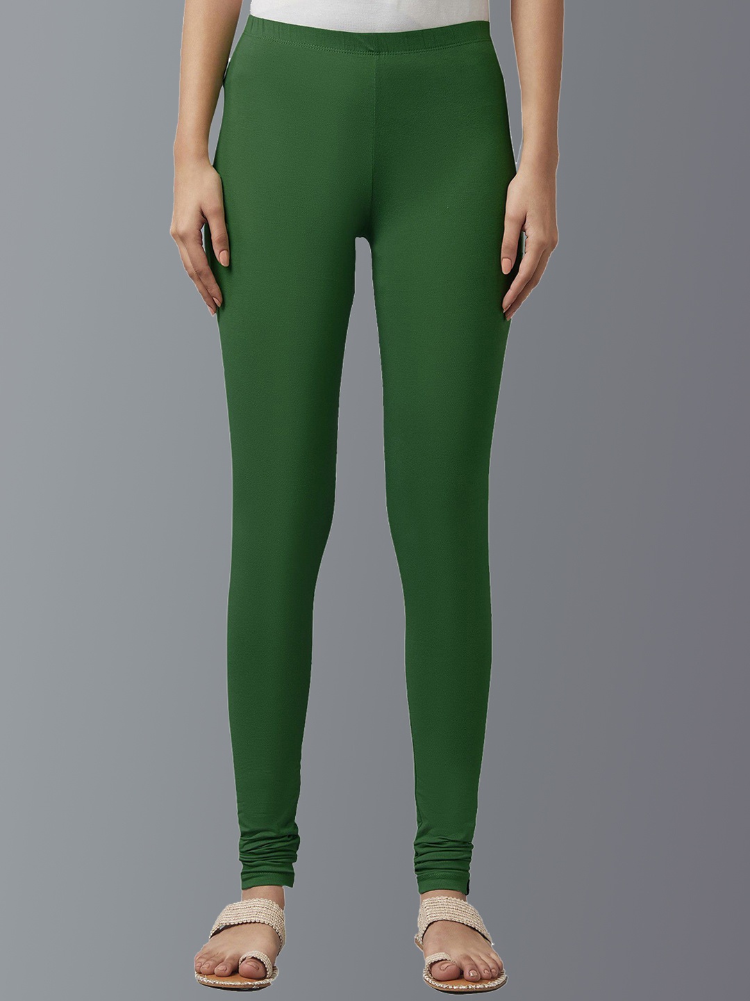 

KEX Churidar-Length Leggings, Green